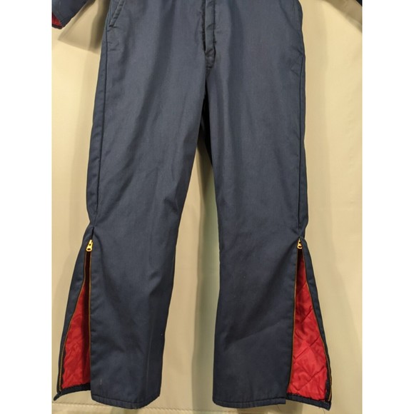 Vintage 2XL Tall Insulated Walls Mens Coveralls Blizzard Pruf Chest 50-52 Blue - Picture 2 of 15